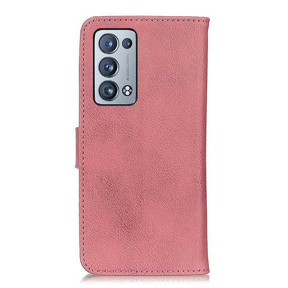 Etui Wallet do Oppo Reno6 Pro 5G / Pro+ 5G, KHAZNEH, Pink