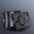 Etui do Xiaomi Redmi Note 14 4G, do MagSafe, ERBORD Matt Case, czarny + Szkło na ekran