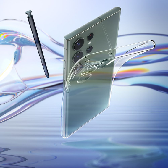 Etui Spigen do Galaxy S23 Ultra, Liquid Crystal, przezroczyste