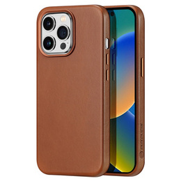Etui do iPhone 14 Pro, Dux Ducis Max Naples, brązowe