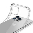 Etui do iPhone 16 Pro Max, Erbord Dropproof, przezroczyste + Szkło
