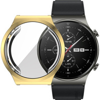 2w1 Etui z Osłoną na ekran do Huawei Watch GT 2 PRO, Złote