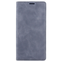 Etui do Samsung Galaxy A54, ERBORD Vintage portfel z klapką, szare