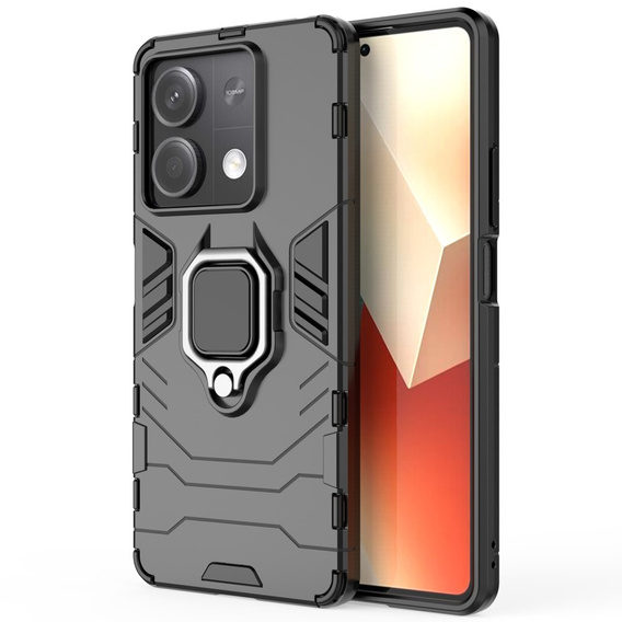 Etui do Xiaomi Redmi Note 13 5G, Kickstand Ring, czarne