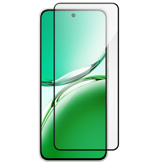 Szkło Hartowane 3D do Oppo Reno 12FS / 12F, czarna ramka