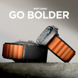 Pasek Spigen WBF1 Band do Apple Watch 8/9/10/11/SE/Ultra 1/2 (44/45/46/49 mm) – Black / Orange