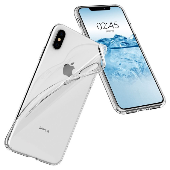 Etui Spigen do iPhone X/XS, Liquid Crystal, przezroczyste