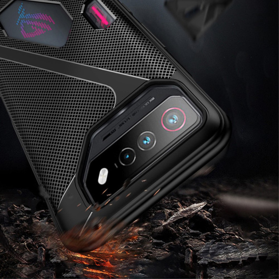 Etui do ASUS ROG Phone 8 Pro, Carbon Gel, czarne