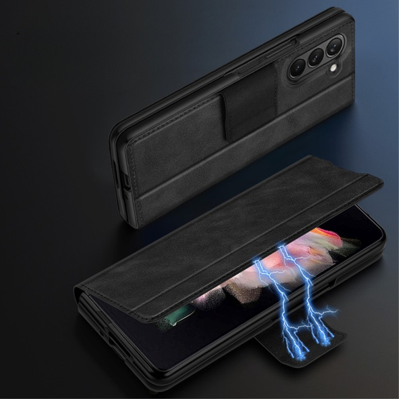 Etui z klapką do Samsung Galaxy Z Fold5 5G, Wallet, czarne