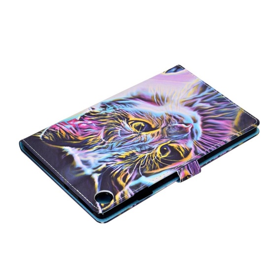 Etui do Lenovo Tab M10 Plus 10.6 Gen 3 TB-125F TB-128F, Kolorowy kot