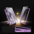 Etui do Samsung Galaxy S24 Ultra, Tongate MECH Series Clip, przezroczyste / fioletowe