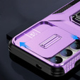Etui do Samsung Galaxy S24, Slide Lens Lid, Fioletowe