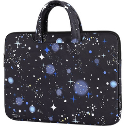 Etui na Laptopa 13" z Motywem Gwiaździstego Nieba - Czarne