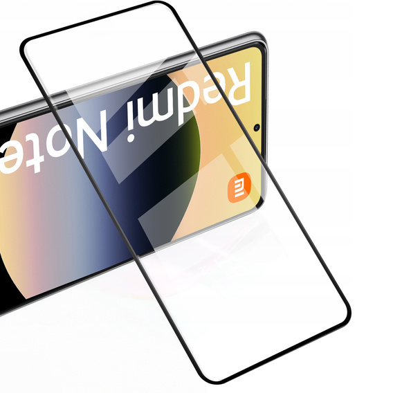 2x Szkło Hartowane do Xiaomi Redmi Note 14 4G, ERBORD 3D pełne, szybka na cały ekran