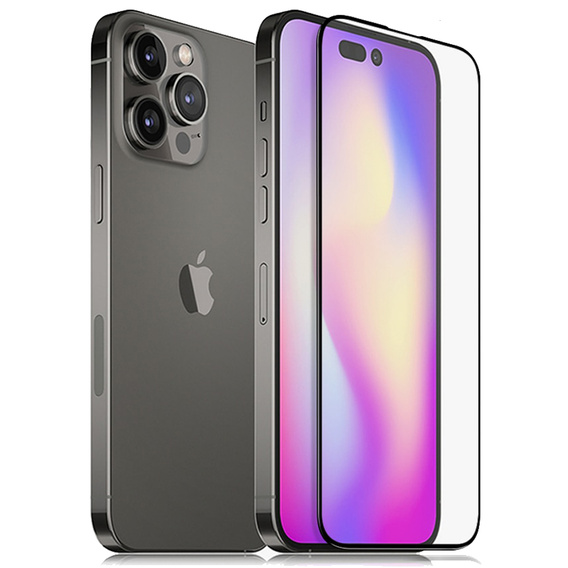 Szkło Hartowane 3D do iPhone 14 Pro Max, Black