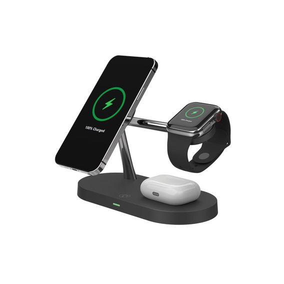 Tech-Protect A14 3in1 Bezprzewodowa ładowarka indukcyjna MagSafe , Black