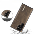 Etui do Samsung Galaxy S23 Ultra, DG.MING 2in1, brązowe