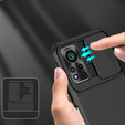 Etui pancerne do Infinix Hot 11s, Obudowa Camshield Case z podstawką, Czarne