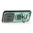 Etui pancerne do Realme 14 Pro+ 5G, CamShield Slide, zielone