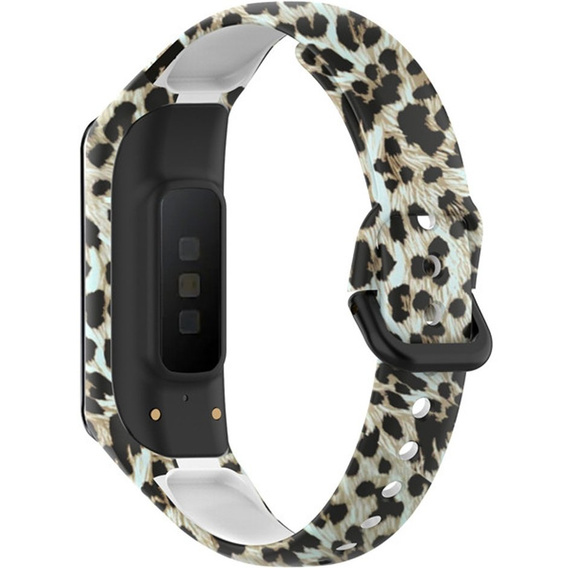 Pasek Silikonowy do Samsung Galaxy Fit 2 SM-R220, Leopard