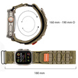 Pasek Nylonowy ERBORD Runner do Apple Watch 1/2/3/4/5/6/7/8/9/10/11/SE Ultra 1/2/3 42/44/45/46/49mm, Zielony