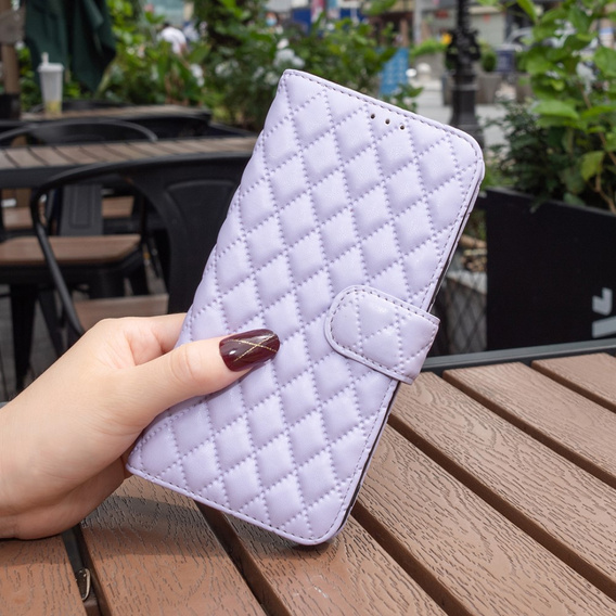 Etui z klapką do Realme C55, Wallet, BINFEN COLOR, fioletowe