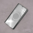 Etui Magnetic Dual Glass MagSafe do Samsung Galaxy S23 Ultra, srebrne
