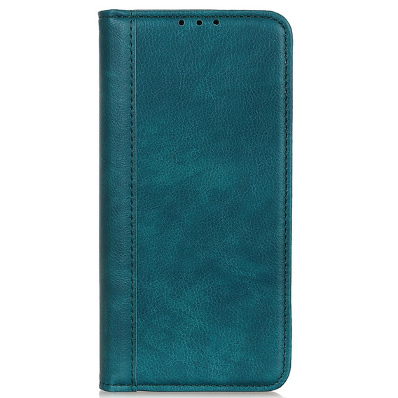 Etui do Samsung Galaxy S23 FE, Wallet Litchi Leather, zielone