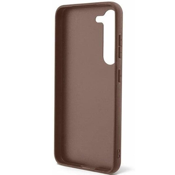 Etui GUESS do Samsung Galaxy S24+ Plus, 4G Bottom Stripe, brązowe