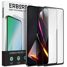 2x Szkło Hartowane do Nubia Neo 2 5G, ERBORD 3D pełne, szybka na cały ekran