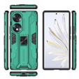 Etui do Honor 70 5G, Military kickstand, zielone
