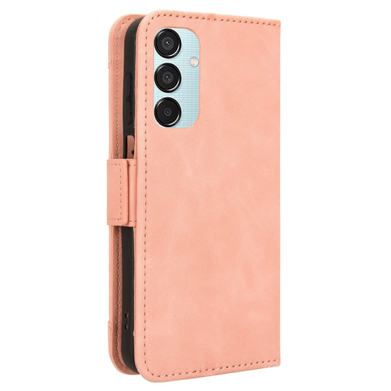 Etui z klapką do Samsung Galaxy M15 5G, Card Slot, różowe