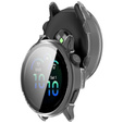 Etui z hartowanym szkłem do Garmin Vivoactive 6 – pełna ochrona 2w1 - przezroczyste