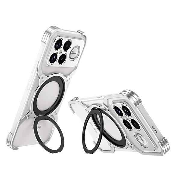 Etui do Xiaomi Poco F8 Ultra, Metal Bumper, srebrne