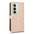 Etui z klapką do Xiaomi Redmi 15 5G / 4G, Wallet Rhombus, złote