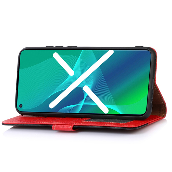 Etui Wallet do Samsung Galaxy S22 5G, KHAZNEH RFID, Dual Color, Red