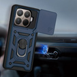 Etui pancerne do Xiaomi 15T Pro, CamShield Slide, niebieskie