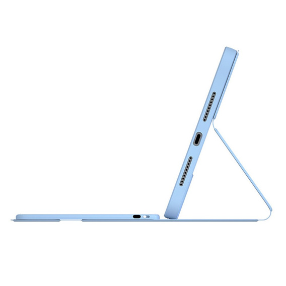 Etui z klawiaturą do iPad mini 8.3" 2021 (6 gen.), Magnetic Keyboard Pen Slot, fioletowe