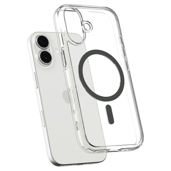 Etui Spigen do iPhone 17, Ultra Hybrid MagSafe, Clear/Graphite