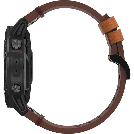 Skórzany Pasek do Garmin Fenix 5 6 7 Forerunner 965 955 945, Brązowy