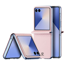 Etui Dux Ducis Bril Series do Samsung Galaxy Z Flip7 5G – różowe, skórzane