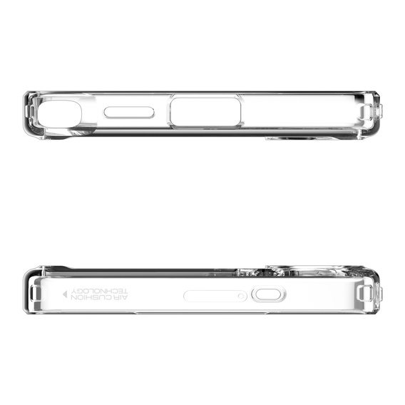 Etui z MagSafe Spigen do Samsung Galaxy S25 Ultra, Ultra Hybrid, przezroczyste / białe + Szkło Hartowane 9H