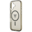 Etui GUESS do iPhone 17, IML Gradient Case With Print Triangle Logo, do MagSafe, khaki