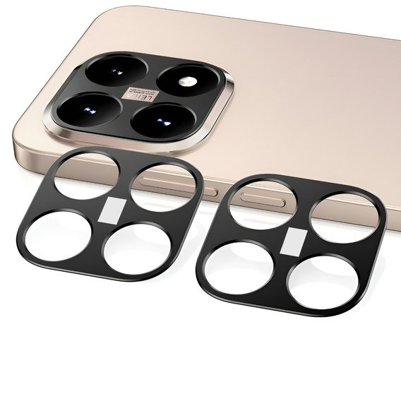 2x Szkło hartowane na aparat ERBORD do Xiaomi 15T, Czarne