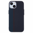 Etui do iPhone 14, Carbon Fiber MagSafe, czarne / niebieskie