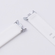 Pasek Silikonowy do Xiaomi Smart Band 10 / 9 / 8, Biały
