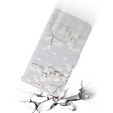 Etui z klapką do Xiaomi Redmi Note 9S / 9 Pro / 9 Pro Max, Wallet, Magnolia Flowers szare