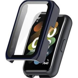 2w1 Etui + Szkło do Huawei Honor Band 6 / 7, Granatowe