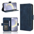 Etui z klapką do Samsung Galaxy S25 FE, Card Slot, granatowe