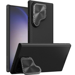 Etui do Samsung Galaxy S24 Ultra, pancerne Nillkin, CamShield Prop, Czarne